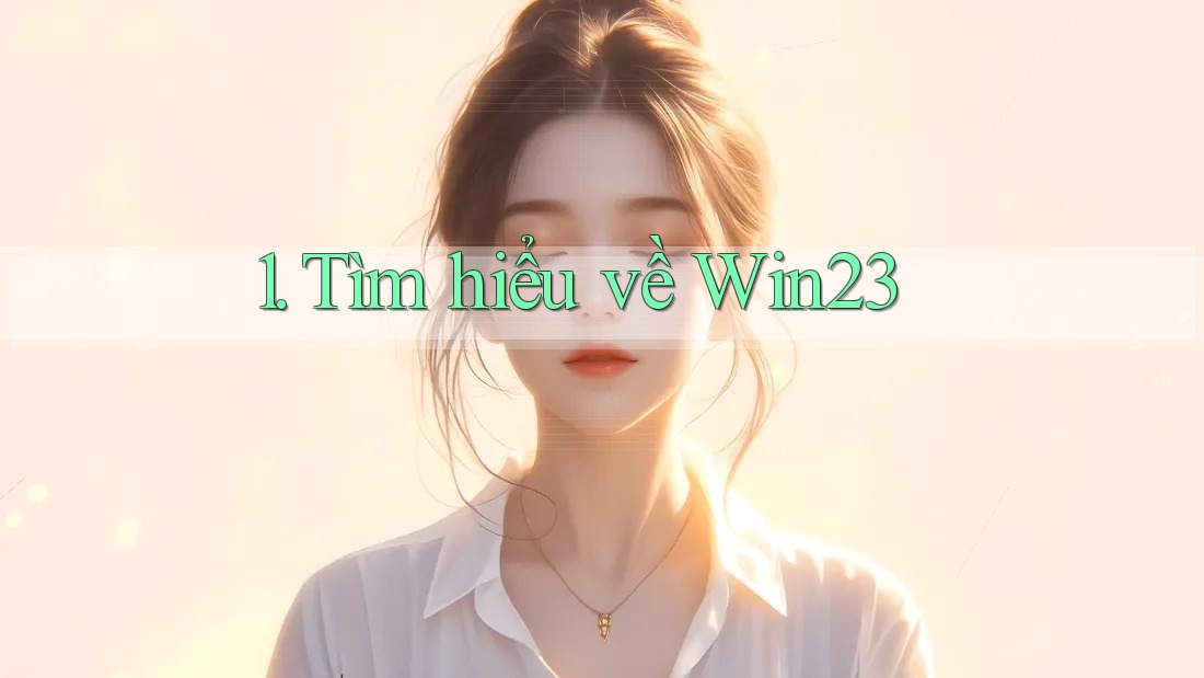 1. Tìm hiểu về Win23 1. Tìm hiểu về Win23