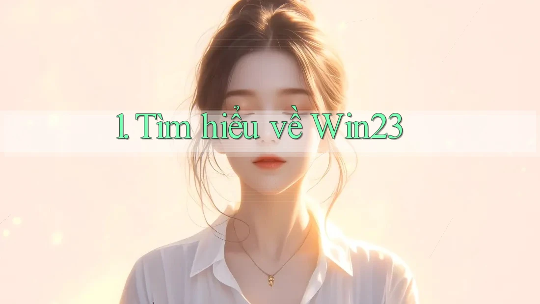 1. Tìm hiểu về Win23 1. Tìm hiểu về Win23