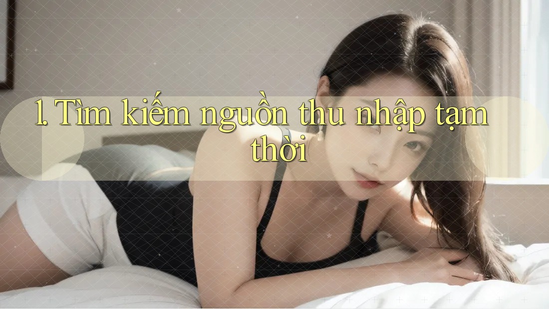 1. Tìm kiếm nguồn thu nhập tạm thời