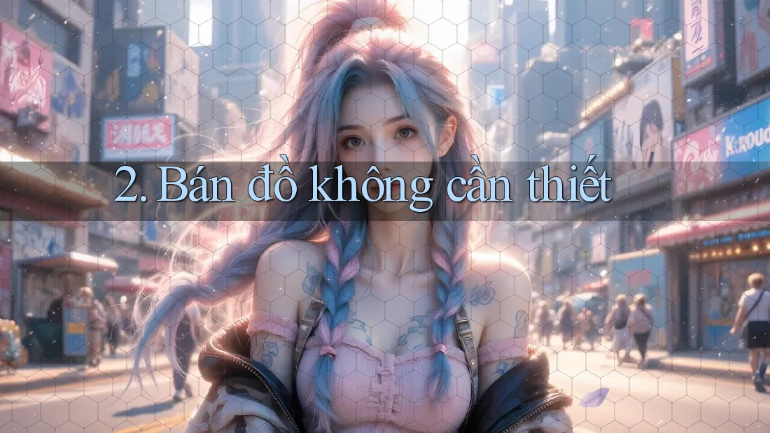 2. Bán đồ không cần thiết