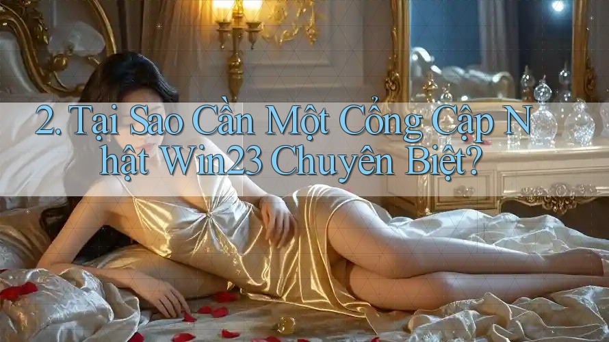 2. Tại Sao Cần Một Cổng Cập Nhật Win23 Chuyên Biệt? 2. Tại Sao Cần Một Cổng Cập Nhật Win23 Chuyên Biệt?