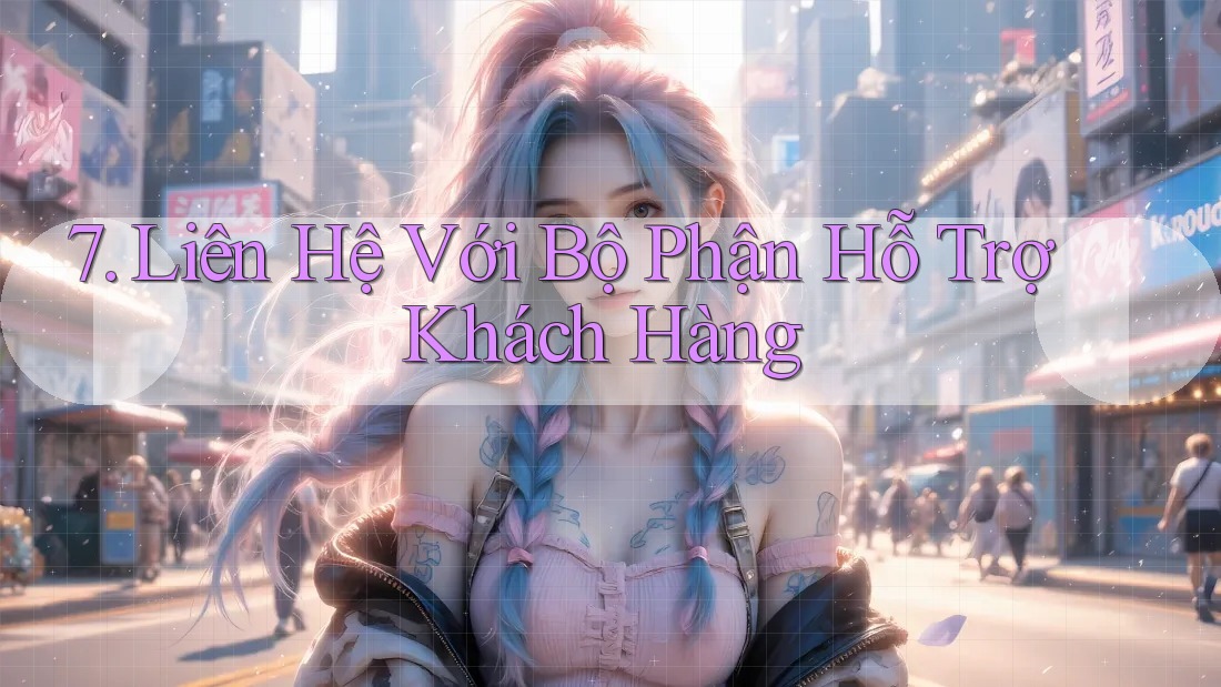 7. Liên Hệ Với Bộ Phận Hỗ Trợ Khách Hàng 7. Liên Hệ Với Bộ Phận Hỗ Trợ Khách Hàng
