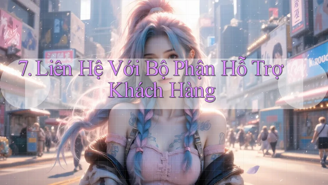7. Liên Hệ Với Bộ Phận Hỗ Trợ Khách Hàng 7. Liên Hệ Với Bộ Phận Hỗ Trợ Khách Hàng