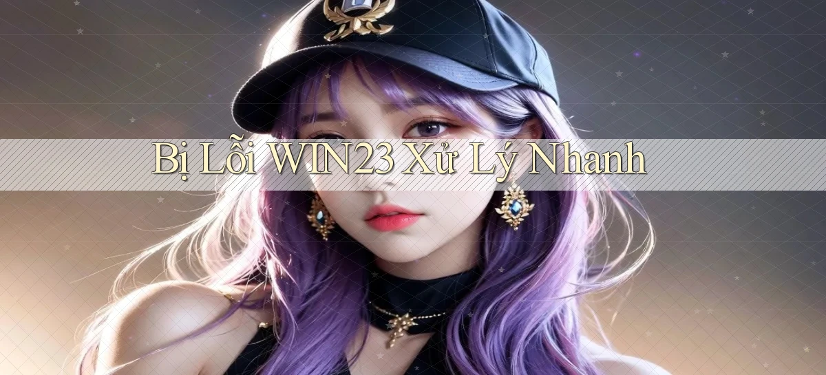 bị lỗi win23 xử lý nhanh