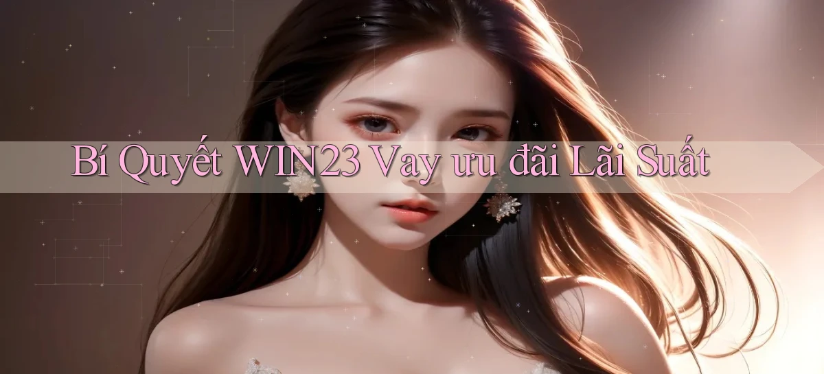bí quyết win23 vay ưu đãi lãi suất