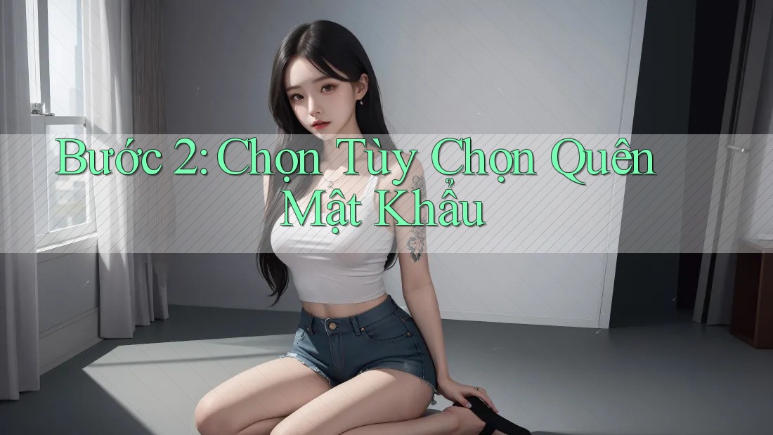 Bước 2: Chọn tùy chọn “Quên mật khẩu”