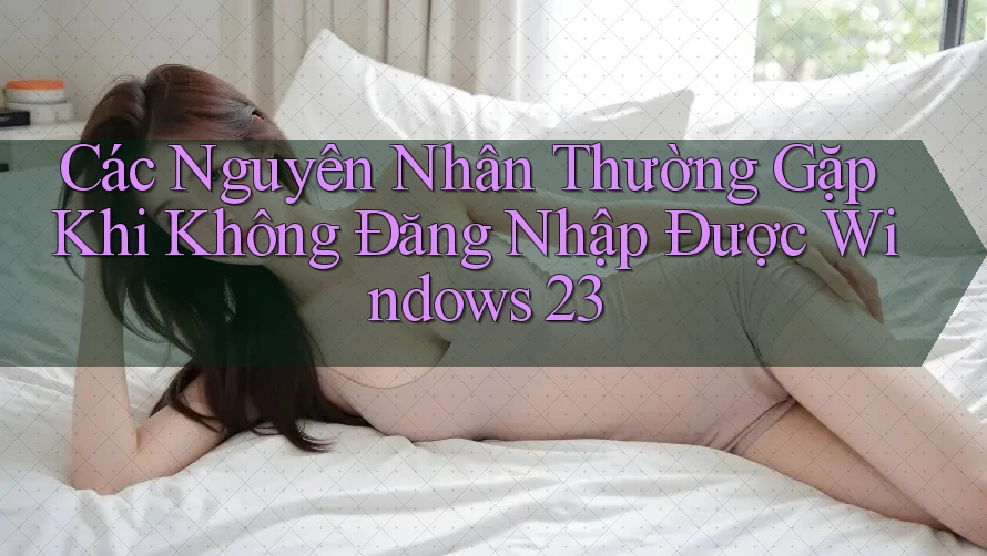 Các Nguyên Nhân Thường Gặp Khi Không Đăng Nhập Được Windows 23 Các Nguyên Nhân Thường Gặp Khi Không Đăng Nhập Được Windows 23