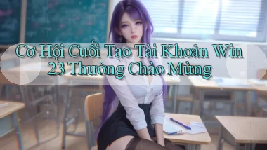 cơ hội cuối tạo tài khoản win23 thưởng chào mừng