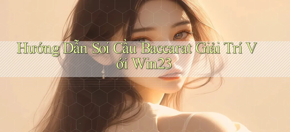 hướng dẫn soi cầu baccarat giải trí với win23