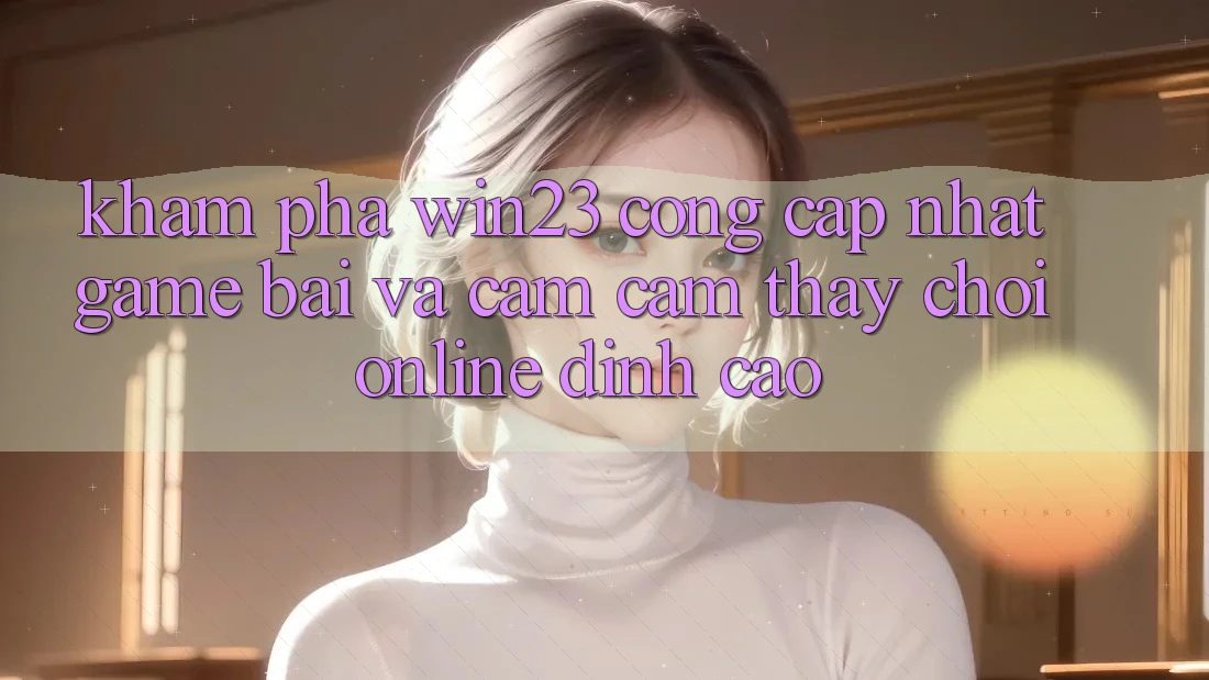Khám Phá win23 - Cổng Cập Nhật Game Bài Và Cảm cảm thấy Chơi Online Đỉnh Cao