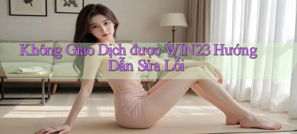 không giao dịch được win23 hướng dẫn sửa lỗi