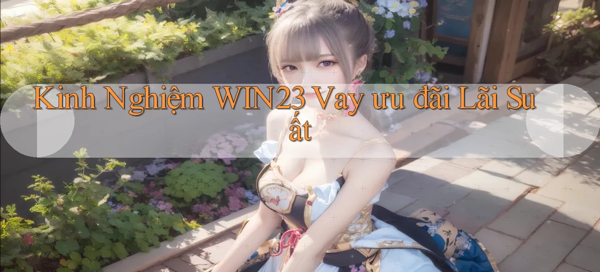 kinh nghiệm win23 vay ưu đãi lãi suất