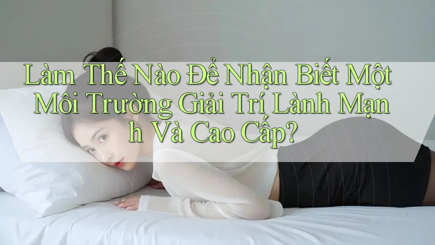 Làm Thế Nào Để Nhận Biết Một Môi Trường Giải Trí Lành Mạnh Và Cao Cấp? Làm Thế Nào Để Nhận Biết Một Môi Trường Giải Trí Lành Mạnh Và Cao Cấp?