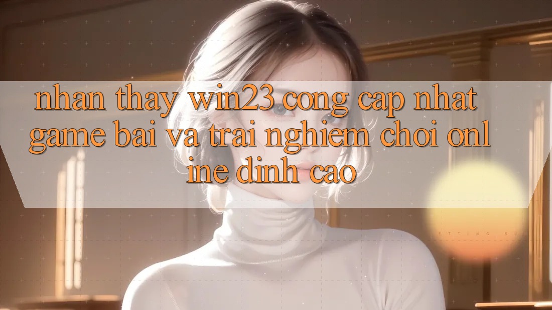 Nhận thấy win23 - Cổng Cập Nhật Game Bài Và Trải Nghiệm Chơi Online Đỉnh Cao Nhận thấy win23 - Cổng Cập Nhật Game Bài Và Trải Nghiệm Chơi Online Đỉnh Cao