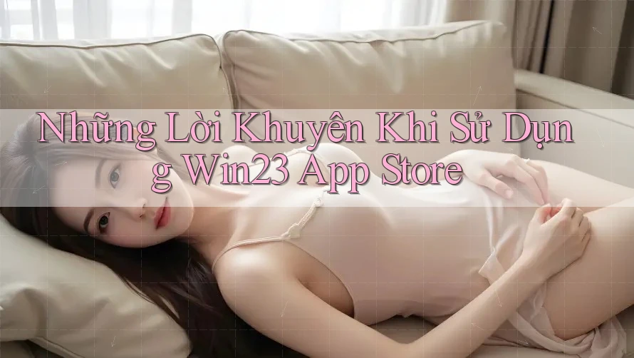 Những Lời Khuyên Khi Sử Dụng Win23 App Store