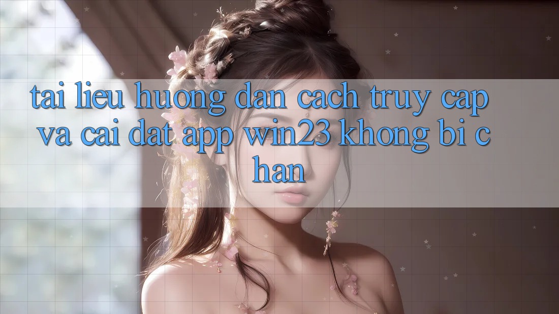 Tài liệu hướng dẫn Cách Truy Cập Và Cài đặt App win23 Không Bị Chặn