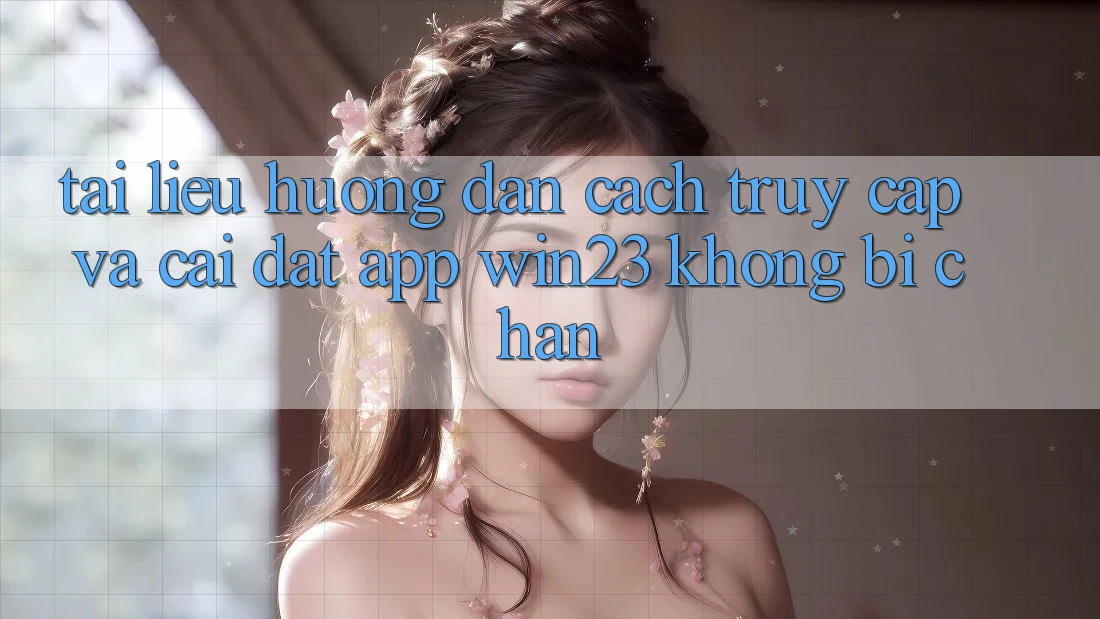 Tài liệu hướng dẫn Cách Truy Cập Và Cài đặt App win23 Không Bị Chặn Tài liệu hướng dẫn Cách Truy Cập Và Cài đặt App win23 Không Bị Chặn