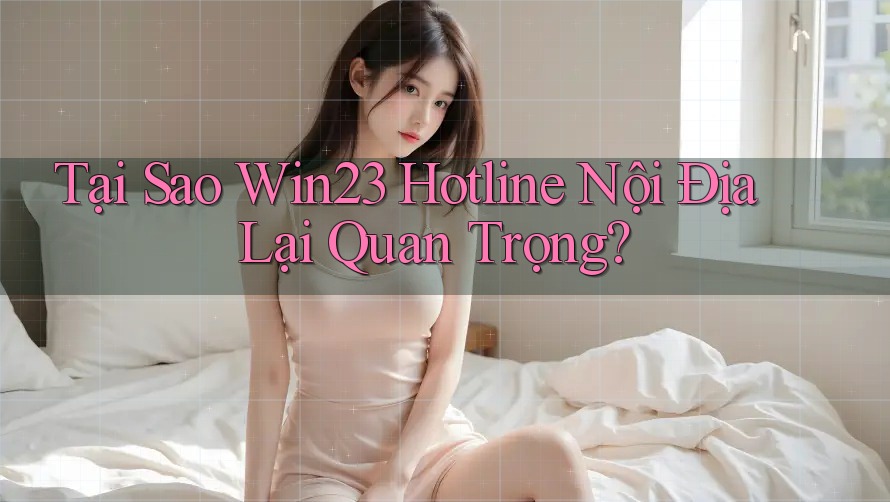 Tại Sao Win23 Hotline Nội Địa Lại Quan Trọng? Tại Sao Win23 Hotline Nội Địa Lại Quan Trọng?