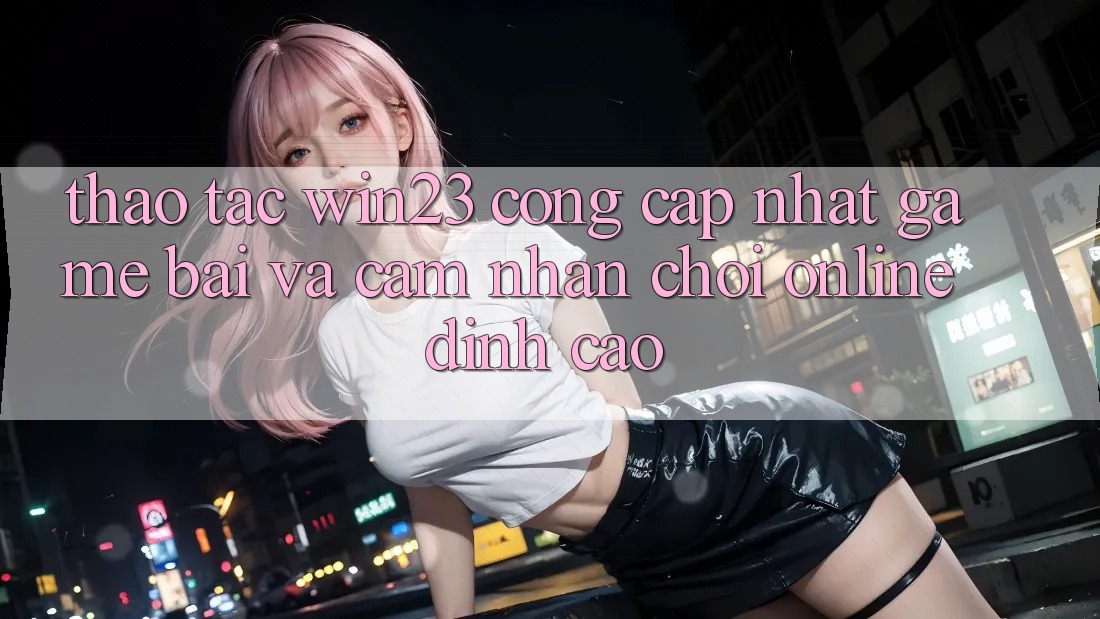 Thao tác win23 - Cổng Cập Nhật Game Bài Và Cảm nhận Chơi Online Đỉnh Cao Thao tác win23 - Cổng Cập Nhật Game Bài Và Cảm nhận Chơi Online Đỉnh Cao