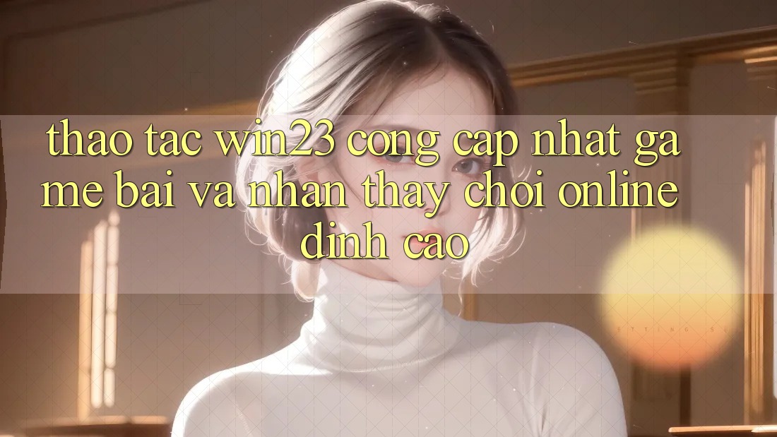 Thao tác win23 - Cổng Cập Nhật Game Bài Và Nhận thấy Chơi Online Đỉnh Cao Thao tác win23 - Cổng Cập Nhật Game Bài Và Nhận thấy Chơi Online Đỉnh Cao