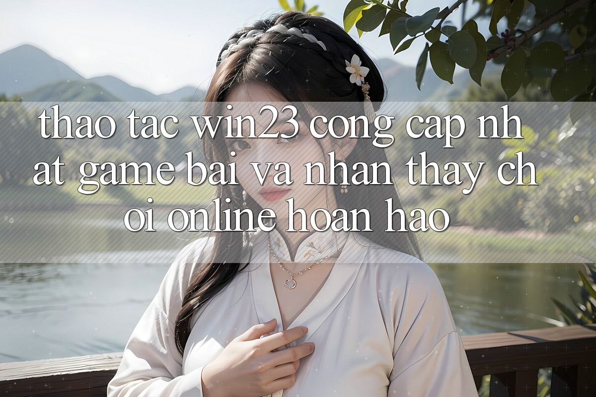 Thao tác win23 - Cổng Cập Nhật Game Bài Và Nhận thấy Chơi Online Hoàn hảo Thao tác win23 - Cổng Cập Nhật Game Bài Và Nhận thấy Chơi Online Hoàn hảo