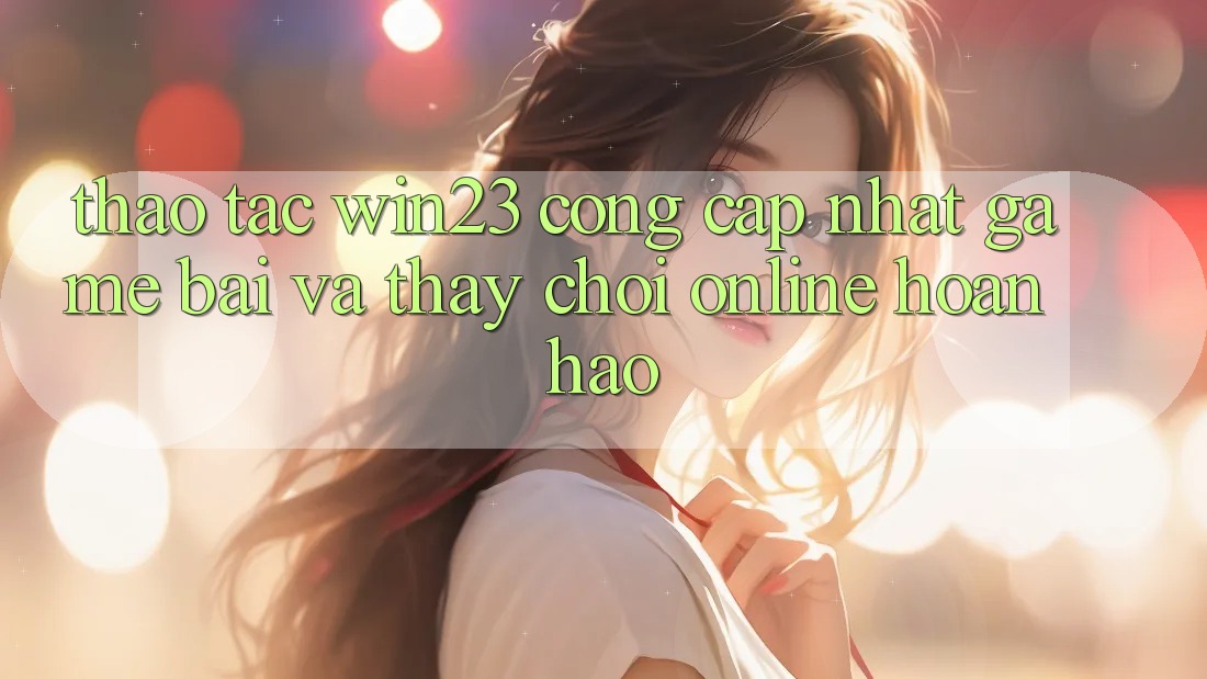 Thao tác win23 - Cổng Cập Nhật Game Bài Và Thấy Chơi Online Hoàn hảo