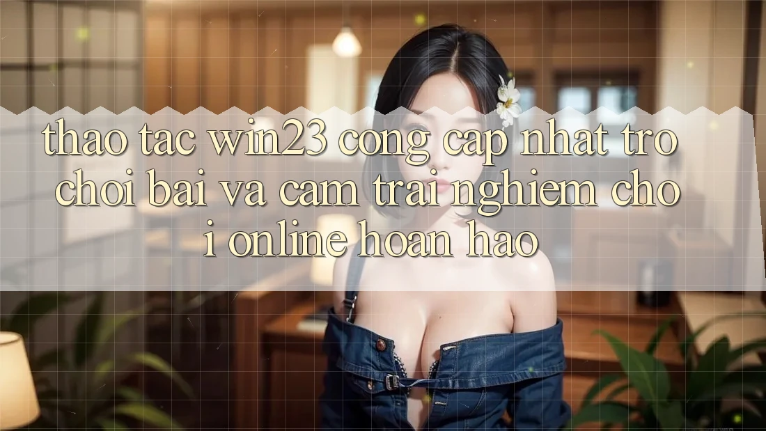 Thao tác win23 - Cổng Cập Nhật Trò chơi Bài Và Cảm trải nghiệm Chơi Online Hoàn hảo