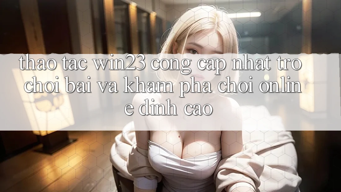 Thao tác win23 - Cổng Cập Nhật Trò chơi Bài Và Khám phá Chơi Online Đỉnh Cao