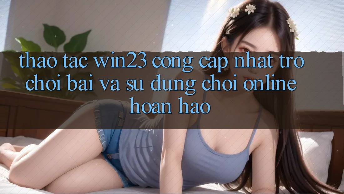 Thao tác win23 - Cổng Cập Nhật Trò chơi Bài Và Sử dụng Chơi Online Hoàn hảo