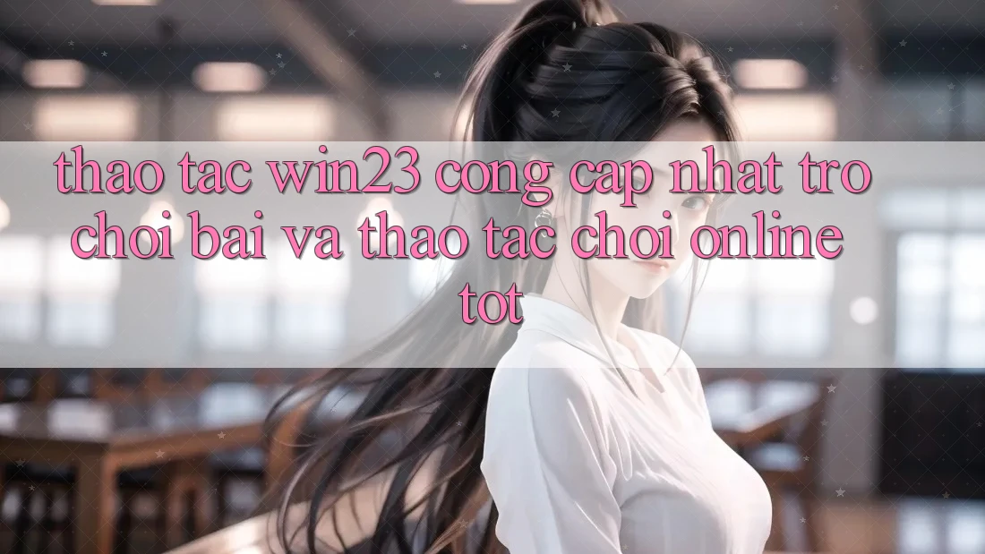 Thao tác win23 - Cổng Cập Nhật Trò chơi Bài Và Thao tác Chơi Online Tốt