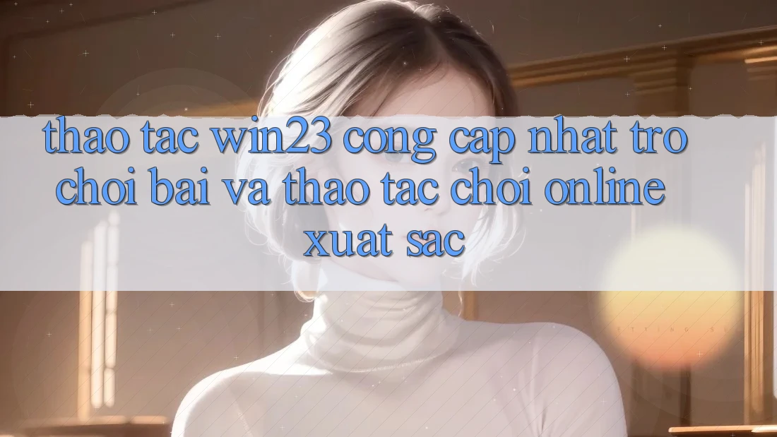 Thao tác win23 - Cổng Cập Nhật Trò chơi Bài Và Thao tác Chơi Online Xuất sắc Thao tác win23 - Cổng Cập Nhật Trò chơi Bài Và Thao tác Chơi Online Xuất sắc