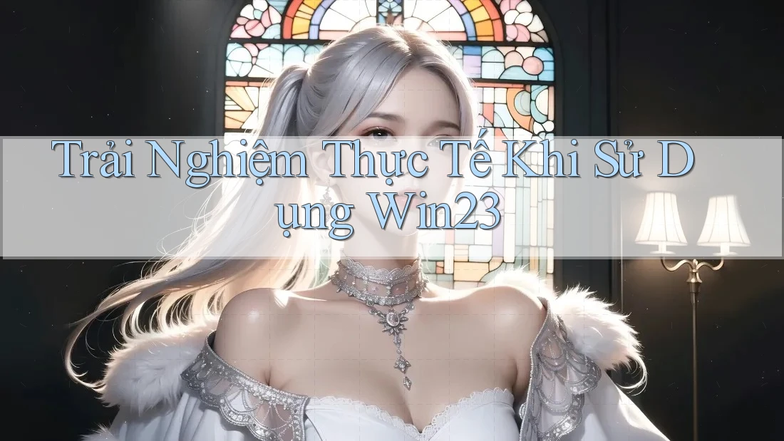 Trải Nghiệm Thực Tế Khi Sử Dụng Win23 Trải Nghiệm Thực Tế Khi Sử Dụng Win23