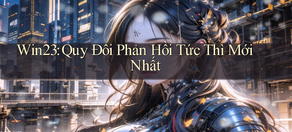 win23 quy đổi phản hồi tức thì mới nhất